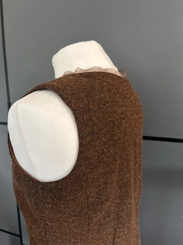 Brown Waist Coat | Irish | Brown with zip | Size 10 | Yellowhammer