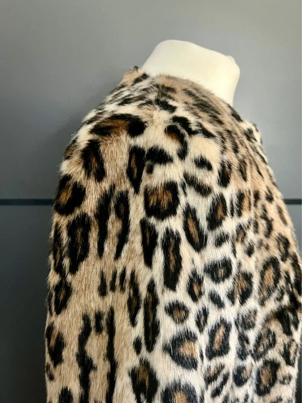 Faux Fur Coat |Leopard Print | Per Una |Size 14 |Frock33