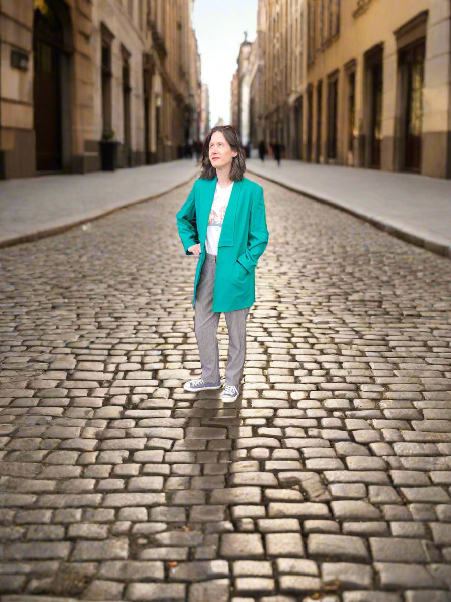 Vintage Clothing- Vintage Green Blazer- 1980s - oversized - Frock 33