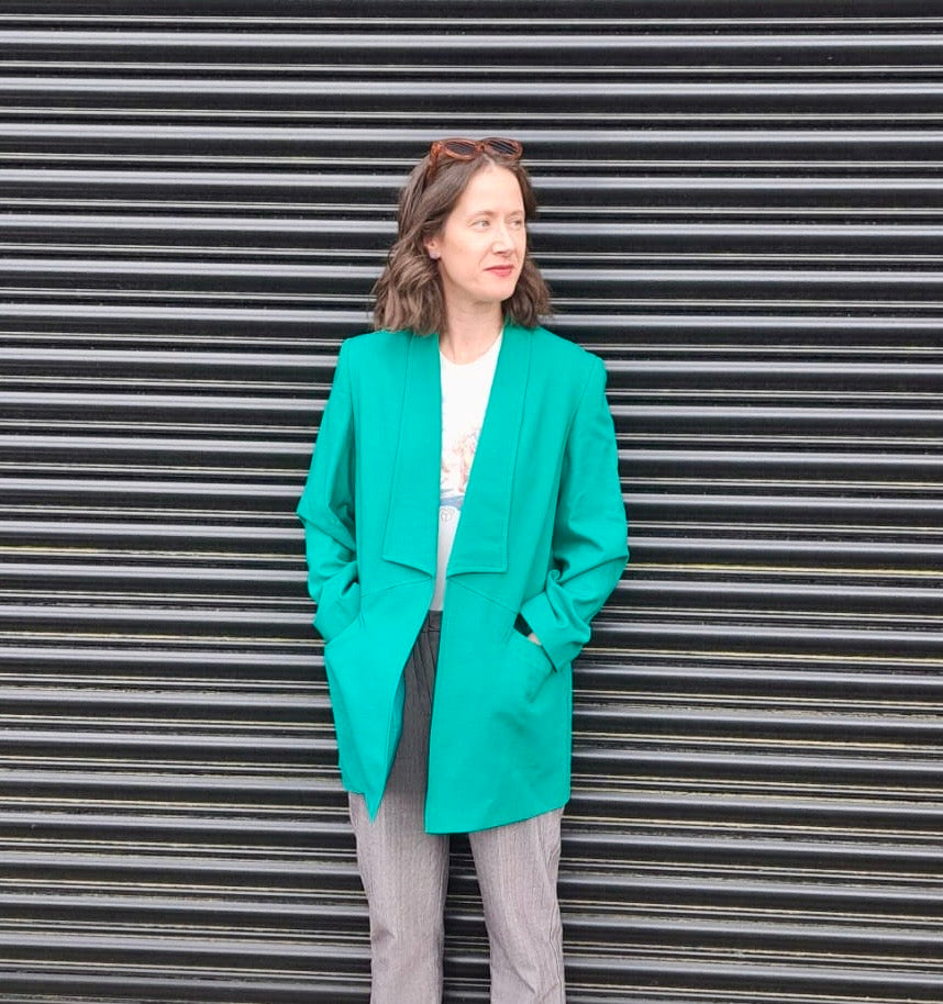 Vintage Clothing- Vintage Green Blazer- 1980s - oversized - Frock 33
