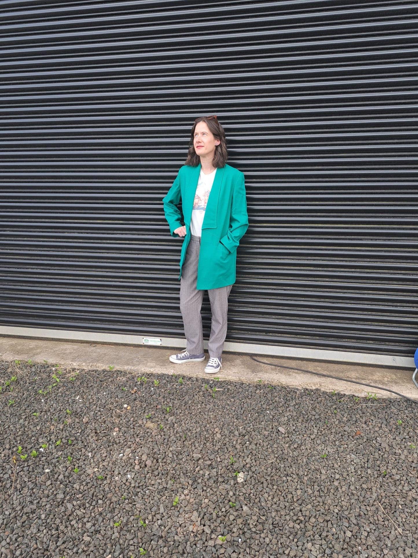 Vintage Clothing- Vintage Green Blazer- 1980s - oversized - Frock 33