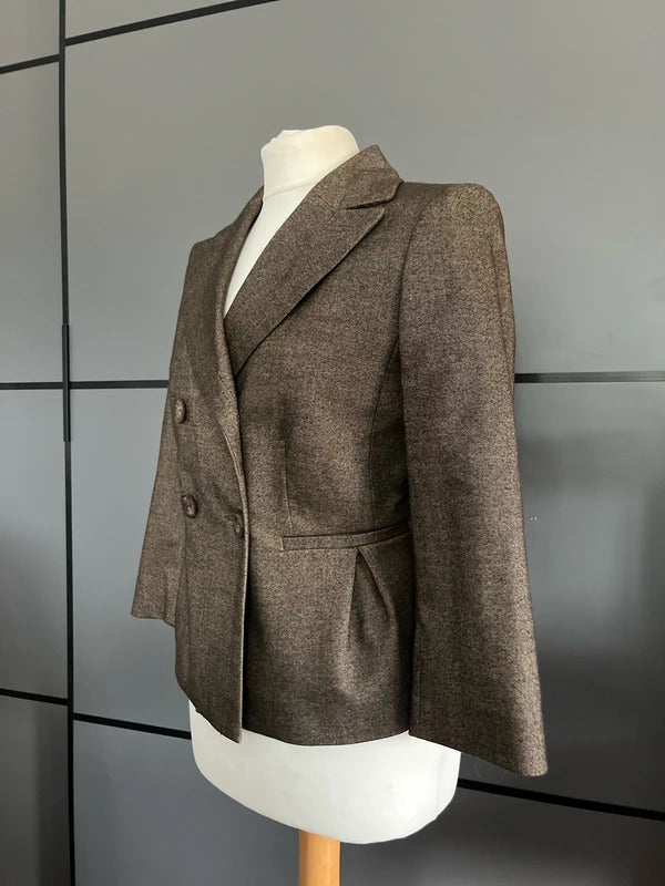 Brown blazer jacket by Mexx Smart Tailored Size 12