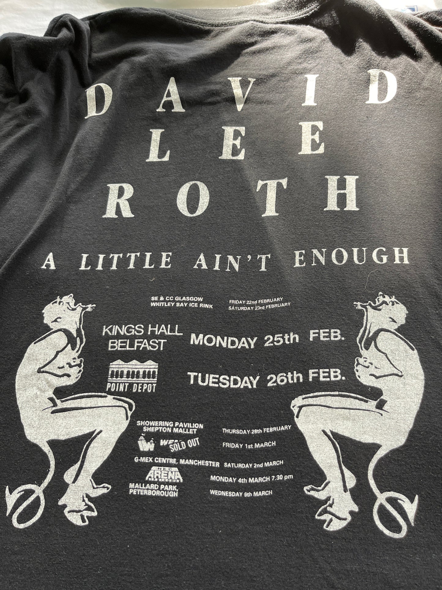 Vintage Clothing | David Lee Roth Vintage Band T-shirt | 90s music memorabilia- A Little Ain’t Enough Tour- UK and Ireland- LFrock 33