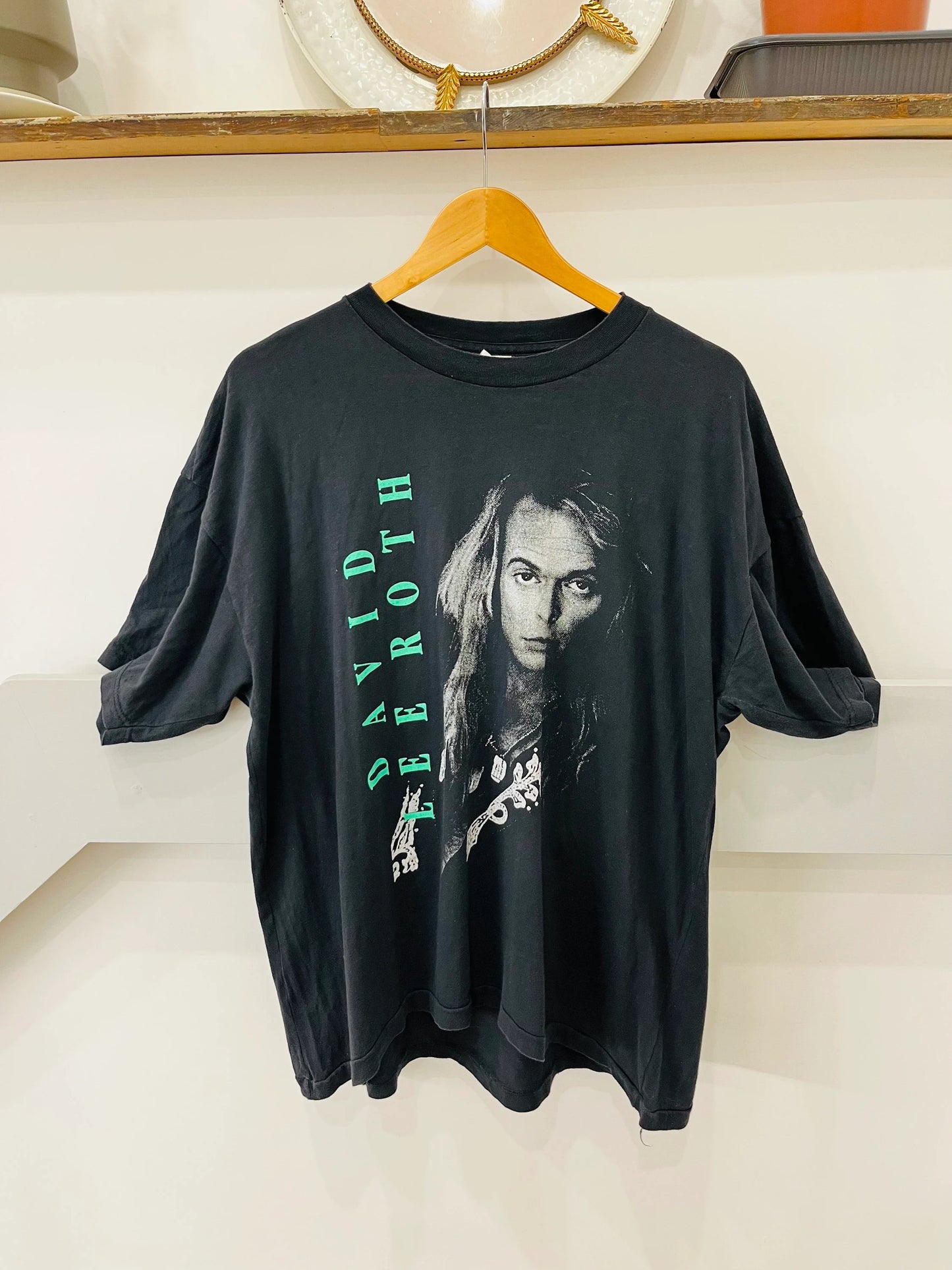 Vintage Clothing | David Lee Roth Vintage Band T-shirt | 90s music memorabilia- A Little Ain’t Enough Tour- UK and Ireland- LFrock 33