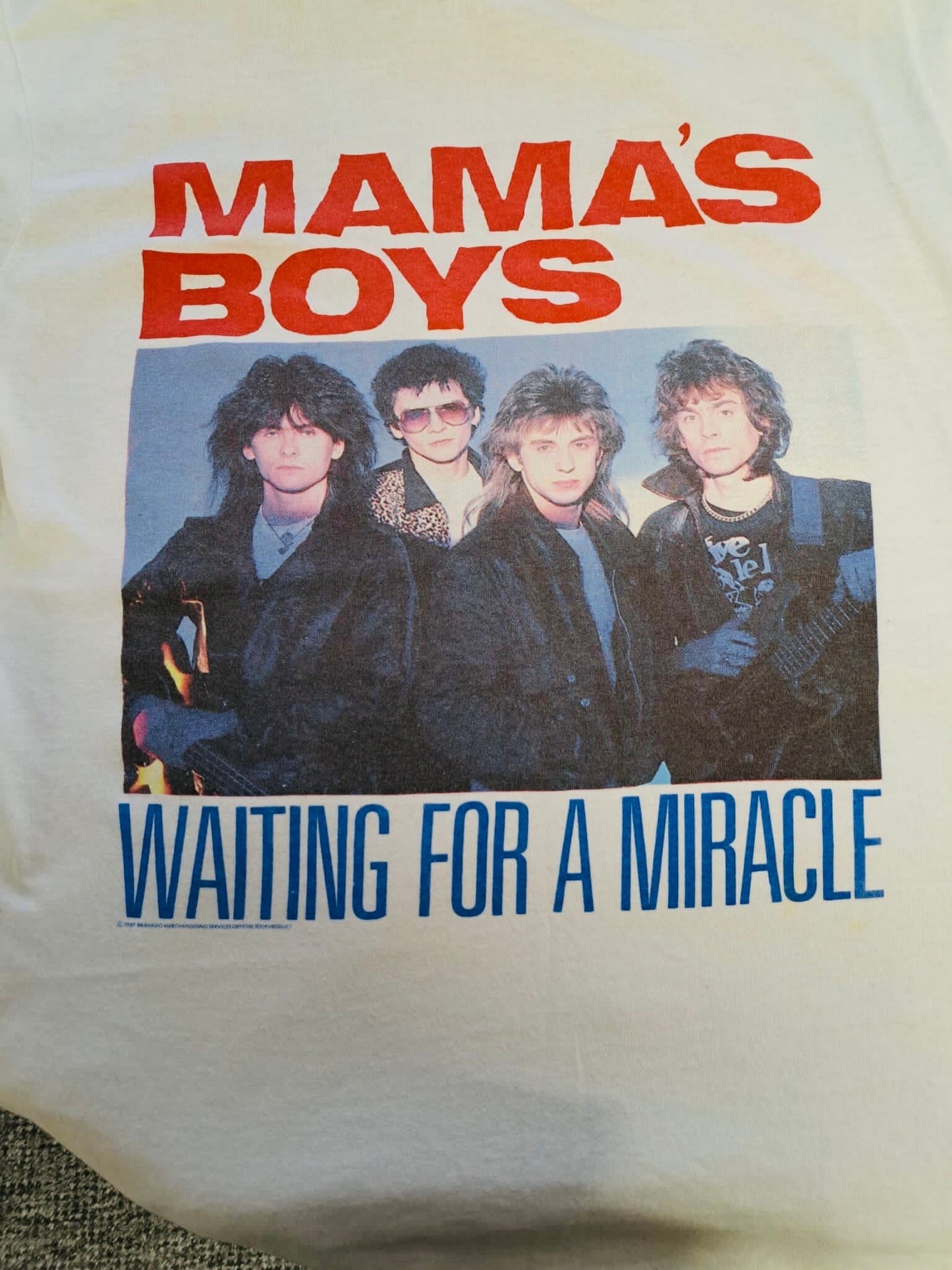 Vintage Band Tee |Irish Rock |Mamas Boys 'Waiting for a Miracle | World Tour |1987 | Frock33k33
