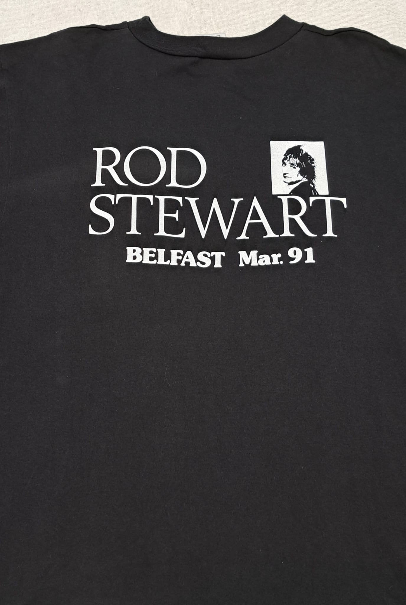 Vintage Band Tshirt | 1991 Rod Stewart T-shirt | Belfast Gig - Frock33