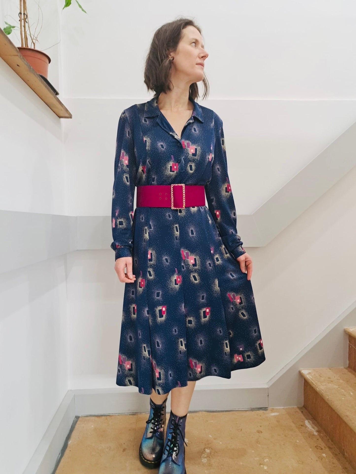 Vintage Clothing - Vintage Dress -1970s - Italian Maxi Midi - size 12/14 UK