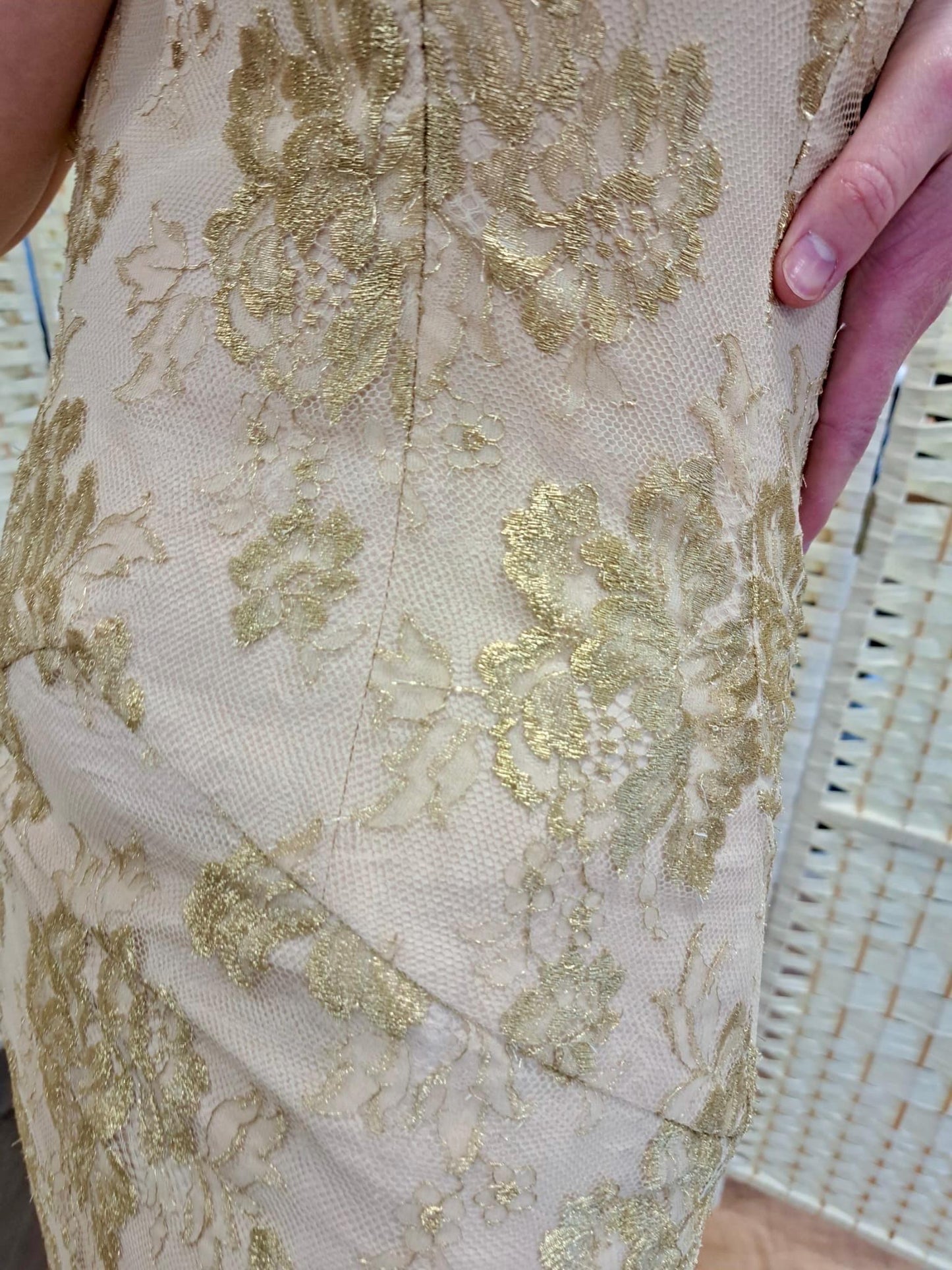 Vintage Dress- Sweetheart Neckline- size 6/8Uk strapless dress with - Fishtail - 90s vintage - Frock33