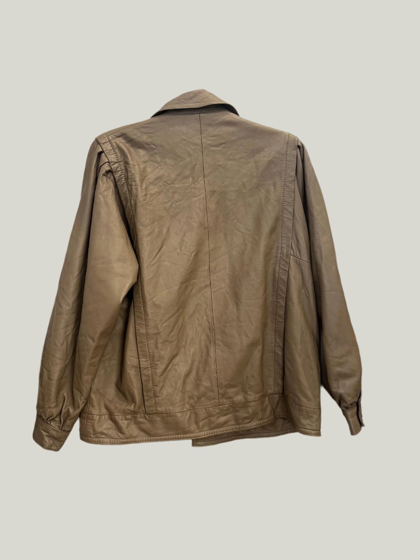 Vintage Clothing - Vintage Leather Jacket - Light Brown - Unisex - Frock 33