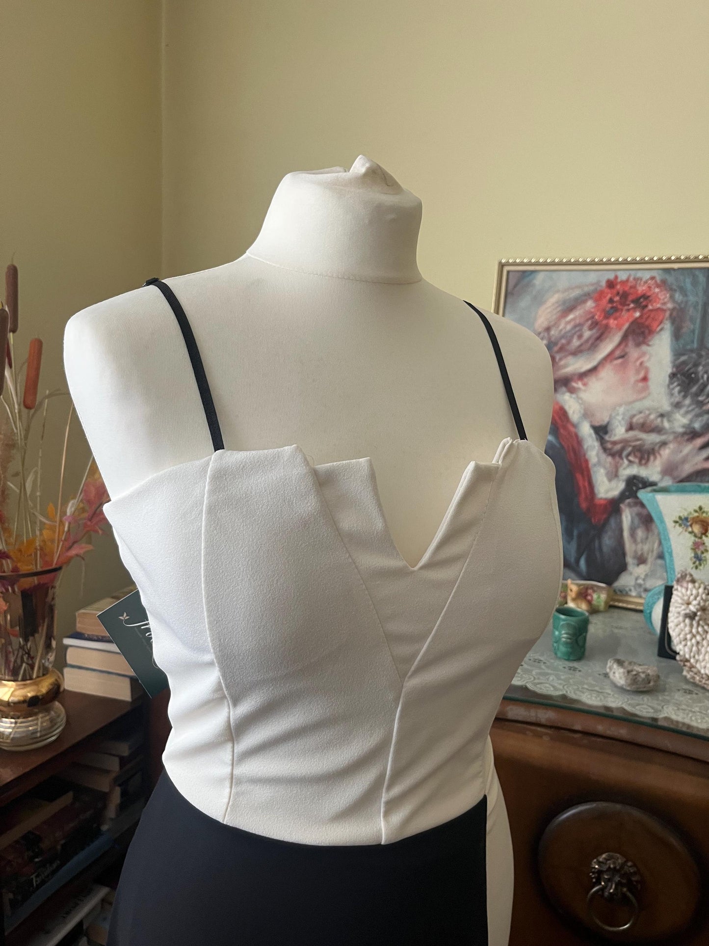 Vintage Clothing - Vintage Dress- Maxi Dress- Monochrome - 90s - Black and White Maxi- size 8 - Frock33