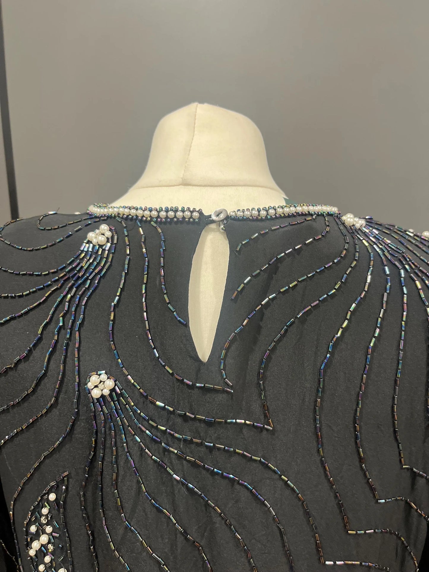 Vintage Clothing- Vintage Party Top - Silk and sequinned - size 12 Frock33