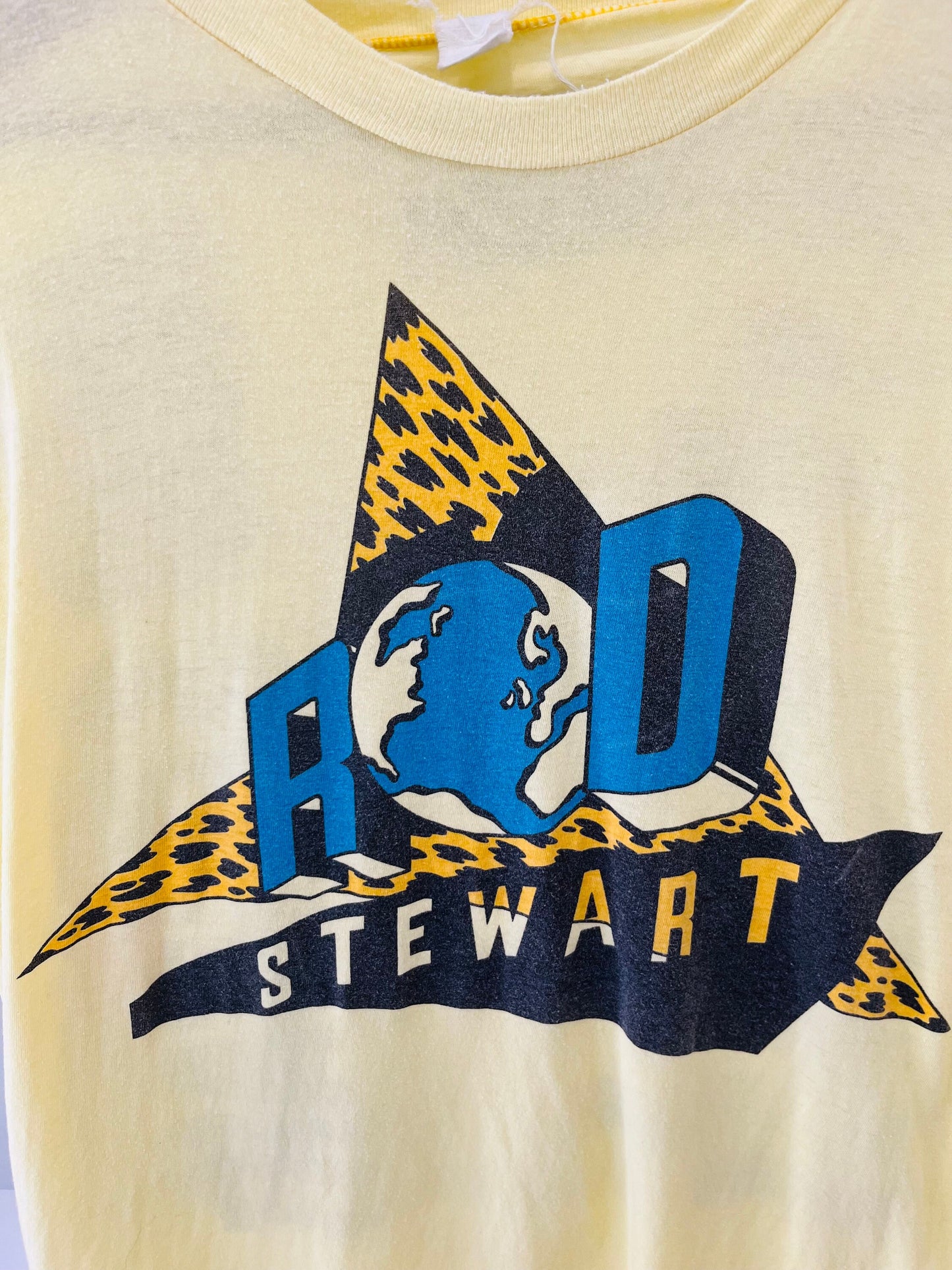 Vintage Dresses | 1970s 1980s Rod Stewart T-shirt UK and European Tour shirt| Frock33