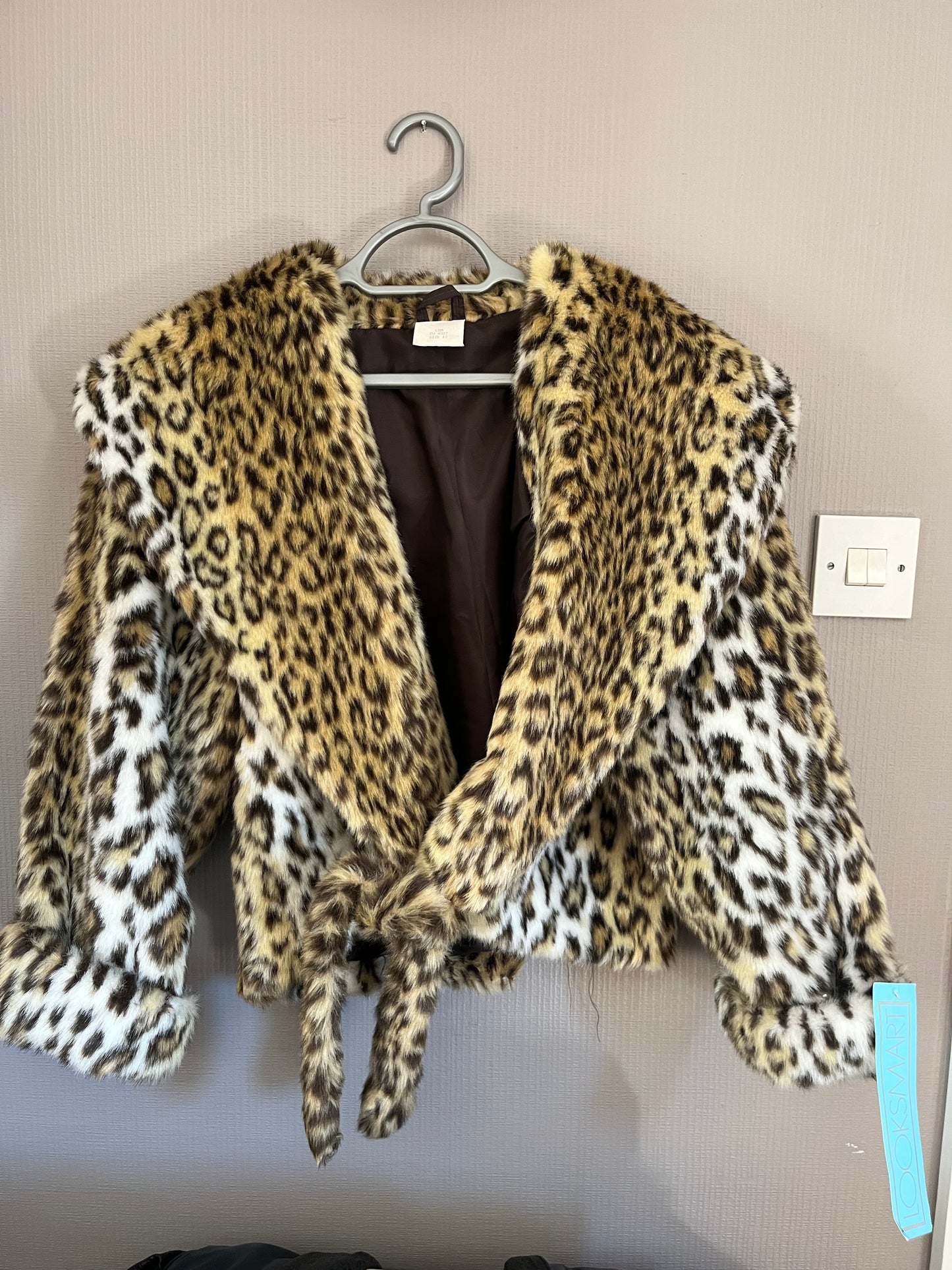 Vintage Clothing- Vintage Faux Fur Leopard Print Jacket - 1980s - Frock33