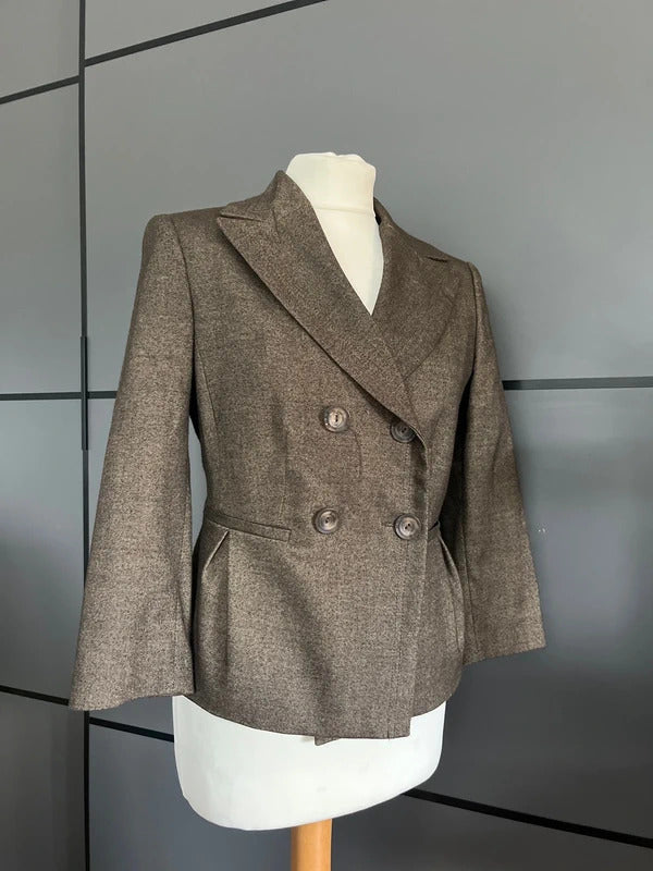 Brown blazer jacket by Mexx Smart Tailored Size 12