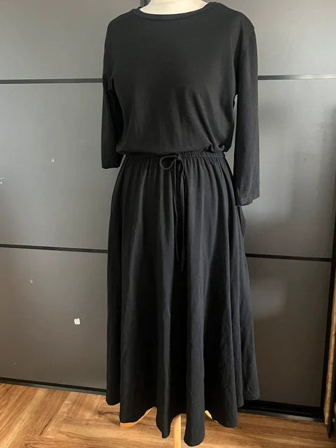Maxi Dress | Maxi Dress | Black | With Pockets | Size 12-14