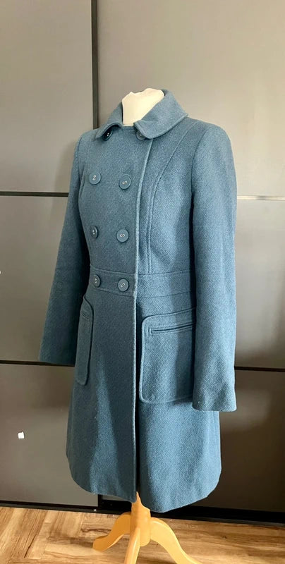 Vintage Coat | Blue Peacoat | Y2K | Debenhams | Size 10| Frock 33
