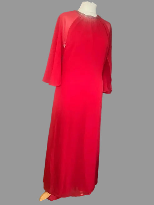 Maxi Dress | Occasion wear | Red | Wallis| Size 14 | Frock33