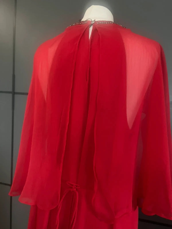 Maxi Dress | Occasion wear | Red | Wallis| Size 14 | Frock33