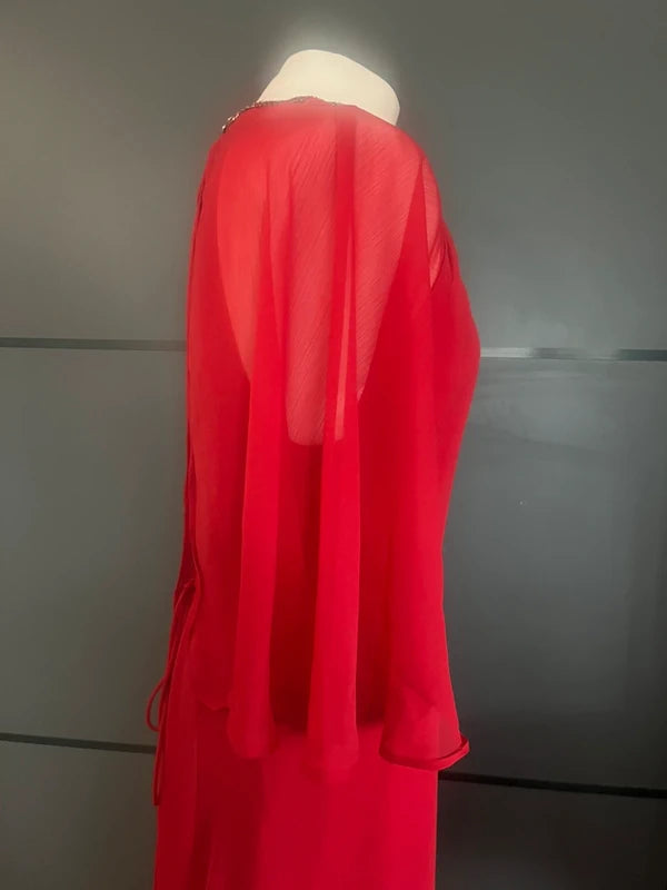 Maxi Dress | Occasion wear | Red | Wallis| Size 14 | Frock33