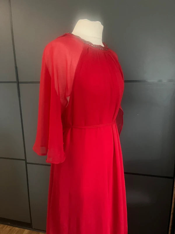 Maxi Dress | Occasion wear | Red | Wallis| Size 14 | Frock33