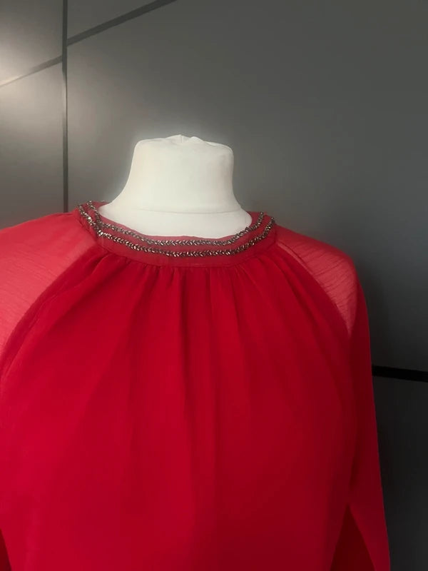 Maxi Dress | Occasion wear | Red | Wallis| Size 14 | Frock33