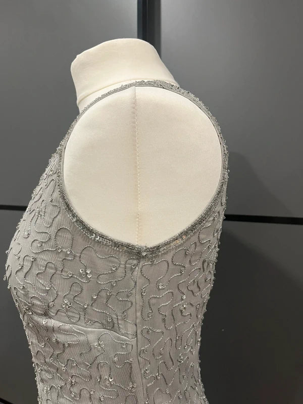 Vintage clothing | 90s Dress | Silk and Sequins | Size 8-10 | Frock33