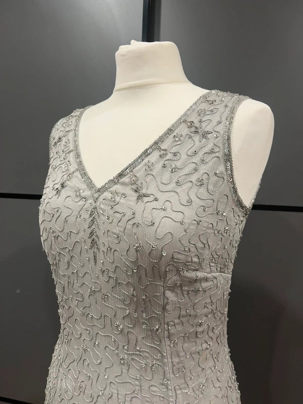 Vintage clothing | 90s Dress | Silk and Sequins | Size 8-10 | Frock33