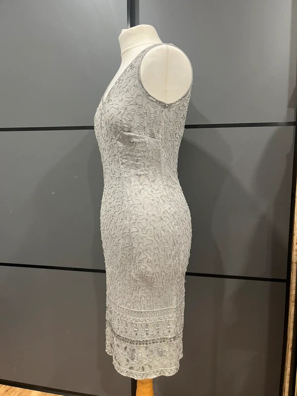 Vintage clothing | 90s Dress | Silk and Sequins | Size 8-10 | Frock33