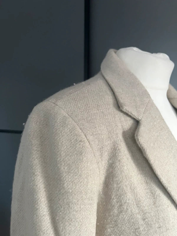 Vintage Blazer Jacket | Cream | Y2K | Nicole Farhi | Size 10 |Frock 33