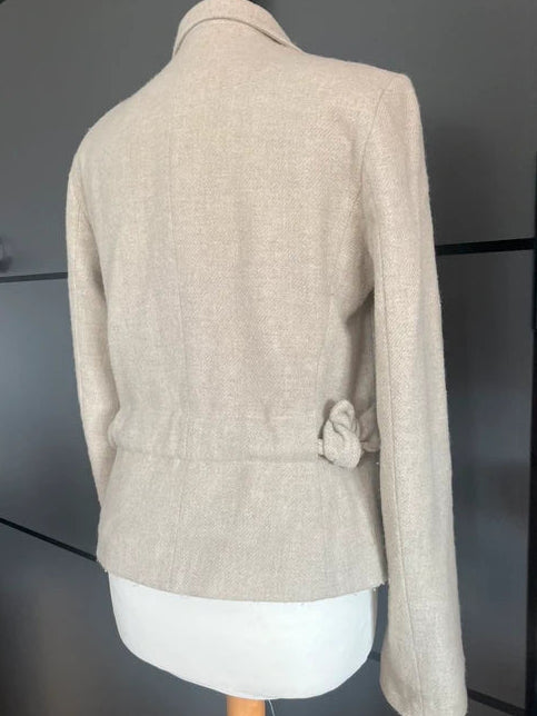 Vintage Blazer Jacket | Cream | Y2K | Nicole Farhi | Size 10 |Frock 33