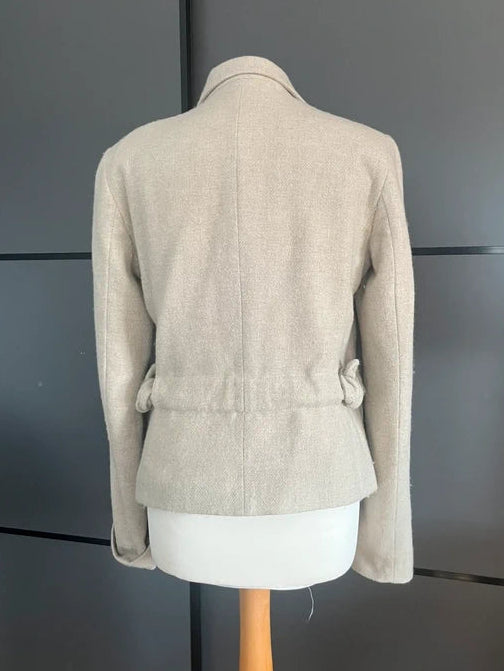 Vintage Blazer Jacket | Cream | Y2K | Nicole Farhi | Size 10 |Frock 33