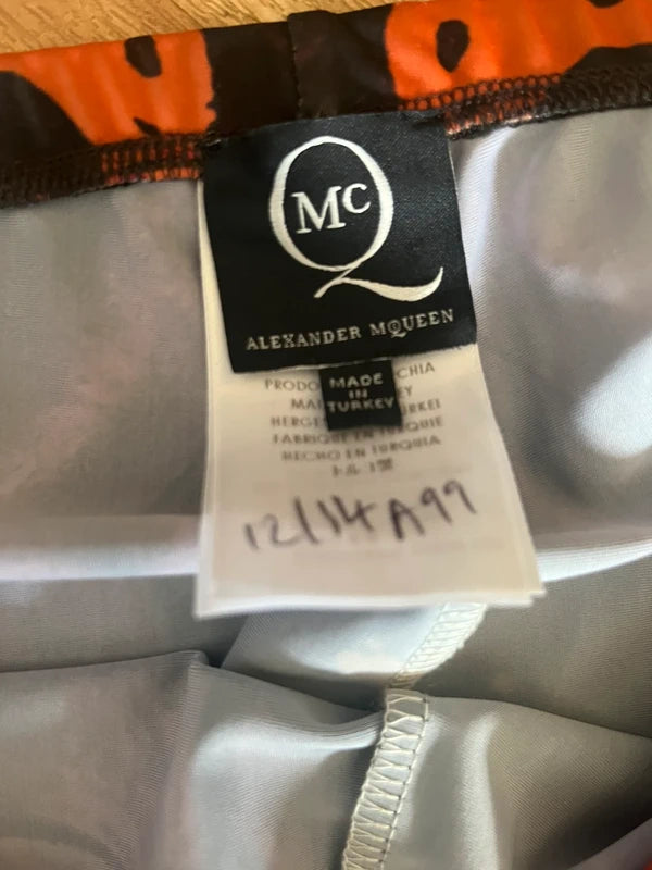 Vintage 2012 McQ Alexander McQueen Abstract Print Leggings  | Size L (UK 12–14) |Frock33