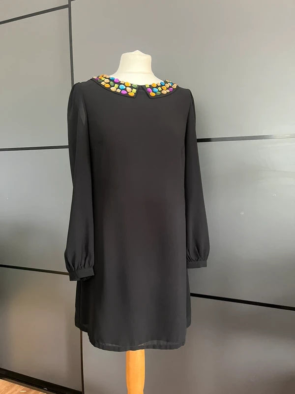 Black Cocktail Dress | Sugarhill Boutique | Size 10 | New with Tags | Frock33