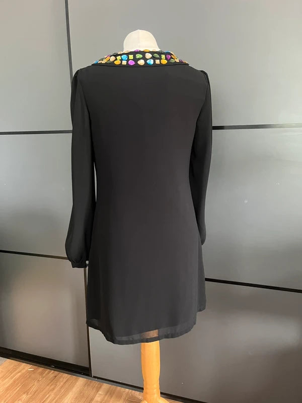 Black Cocktail Dress | Sugarhill Boutique | Size 10 | New with Tags | Frock33