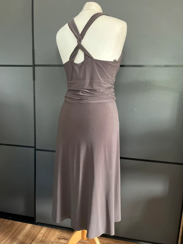 Vintage Dress | Criss Cross Back | Y2K Occasion wear | Brown | Phase Eight| Size 12 | Frock33