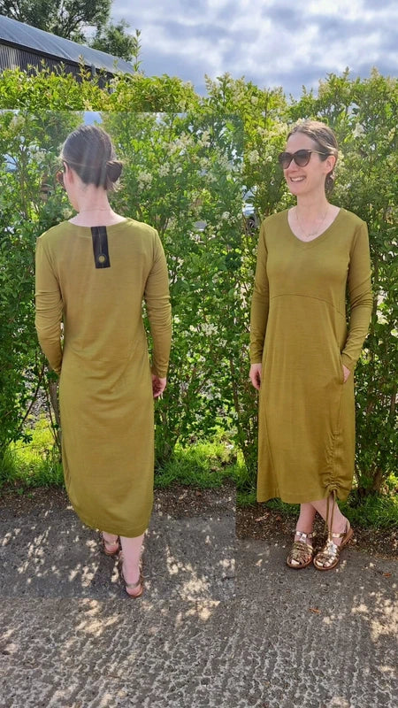 FOIL Merino Wool Oversized Dress with Pockets | Size 10–12 | Frock33