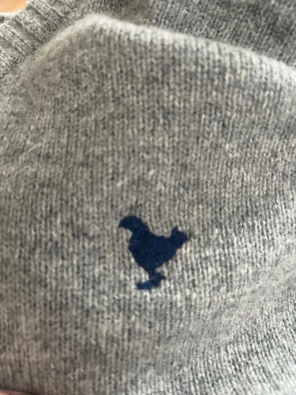 John Partridge Grey Wool Blend Jumper