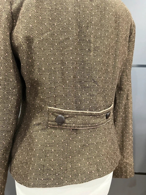Vintage Blazer | Brown and Pink | UK Size 10