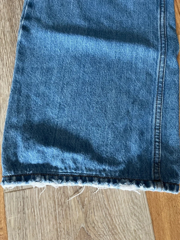 Preloved Denim | River Island Jeans | Size 12 L | Cotton | Straight Wide Leg