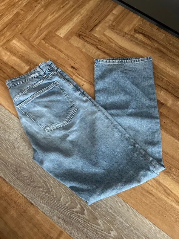 Preloved Jeans | By Zara | Soft Cotton Blue | UK Size M
