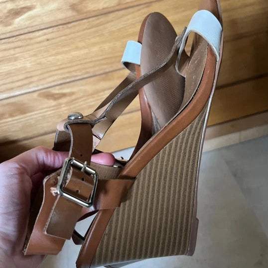 Preloved Sandels | Brown and White | By Next| UK Size 7