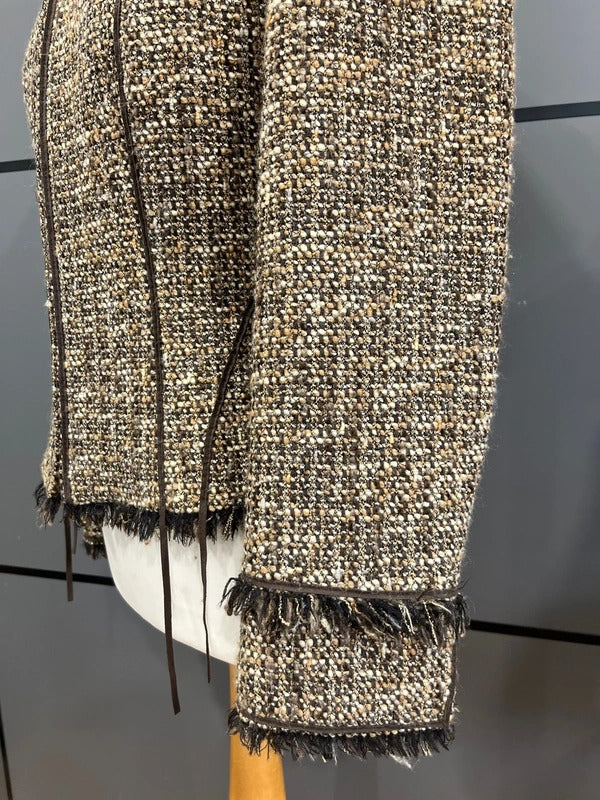 Vintage Blazer by Kapalua Size 12 Brown Wool Blend