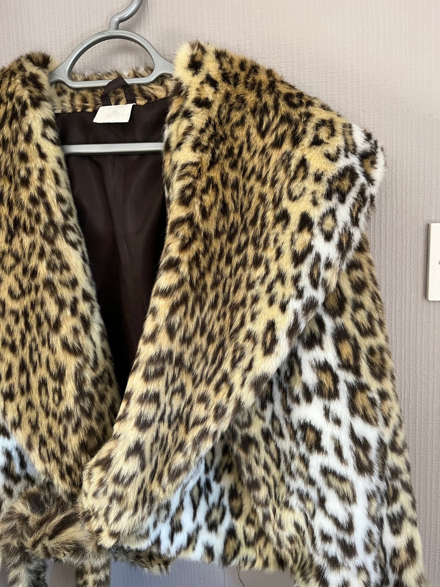 Vintage Clothing- Vintage Faux Fur Leopard Print Jacket - 1980s - Frock33