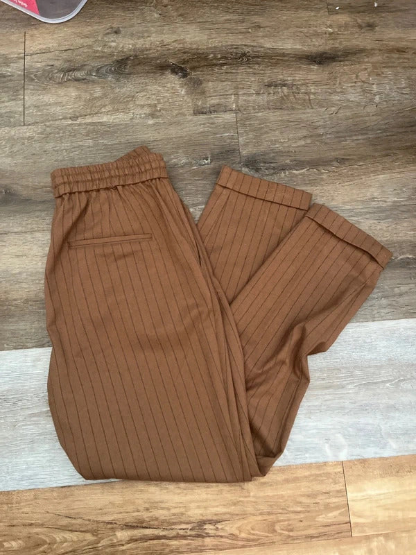 Kaffee Trousers | Cotton | Striped Trousers |Size 36