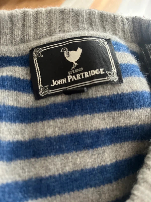 John Partridge Grey Wool Blend Jumper
