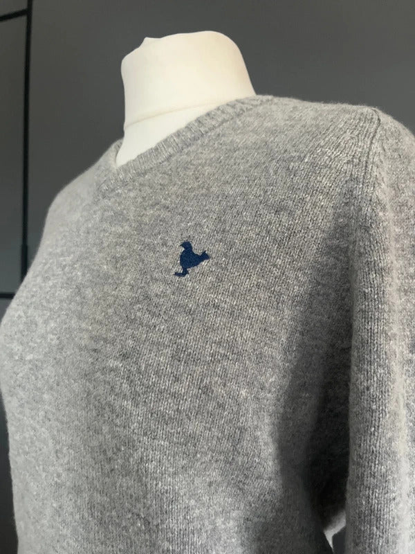 John Partridge Grey Wool Blend Jumper
