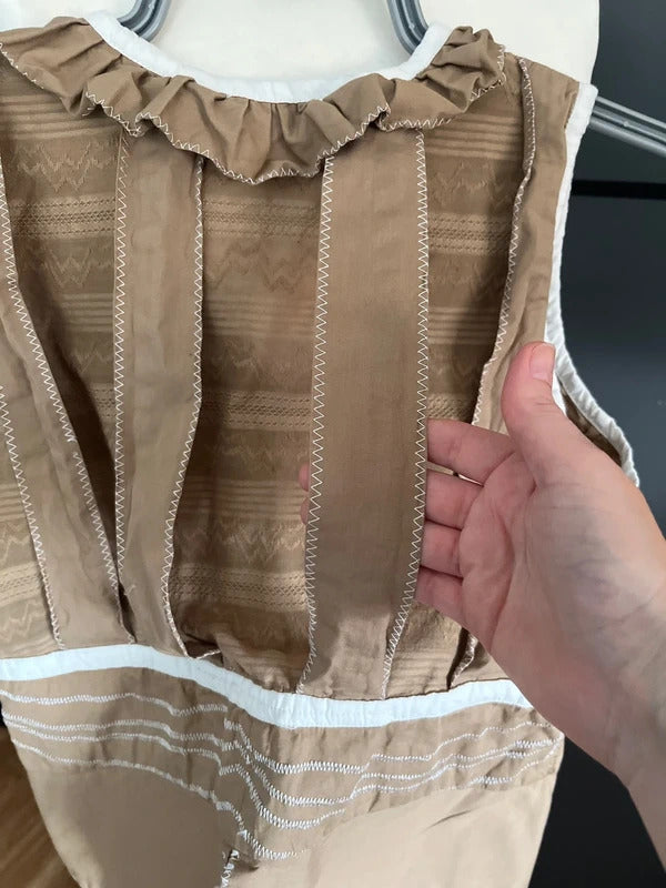 Vintage Top| Waistcoat | 100 % Cotton | UK Size 8/10