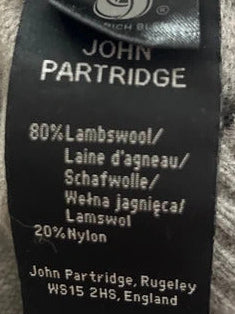 John Partridge Grey Wool Blend Jumper