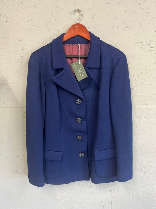 Vintage Clothing- Vintage Blazer - Blue - size 12- Frock33