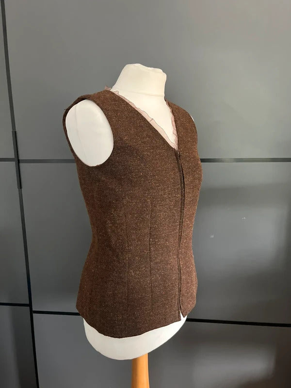 Brown Waist Coat | Irish | Brown with zip | Size 10 | Yellowhammer